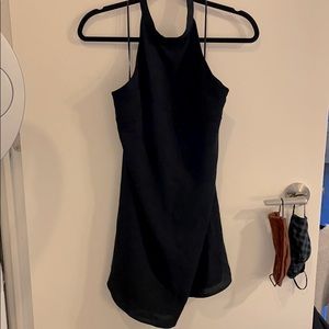 Navy halter dress